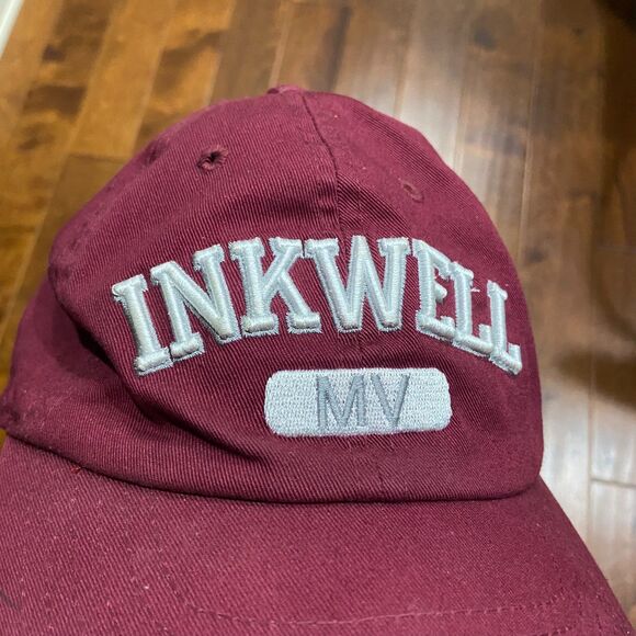 Bay State Apparel Martha's Vineyard Inkwell Maroon White Strapback Hat Mens OS - Picture 2 of 7